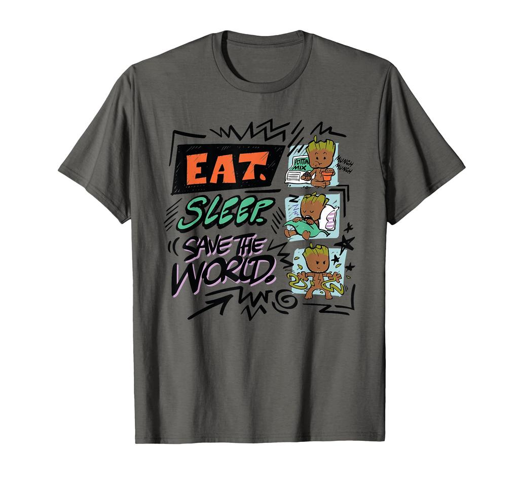 Marvel Groot Eat Sleep Save The World T-Shirt