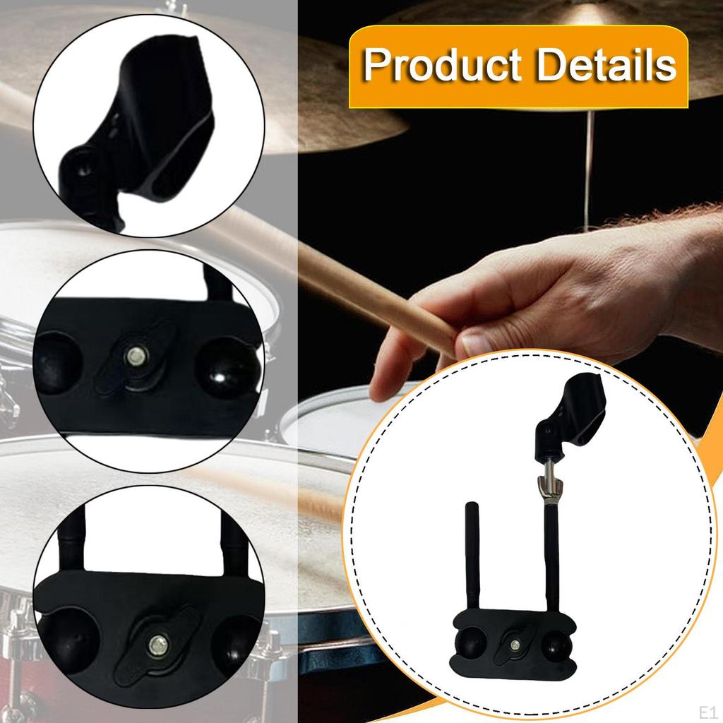 Cymbal Stand Mic Mount Connector Arm Percussion Adapter Holder Stable Sturdy Lightweight