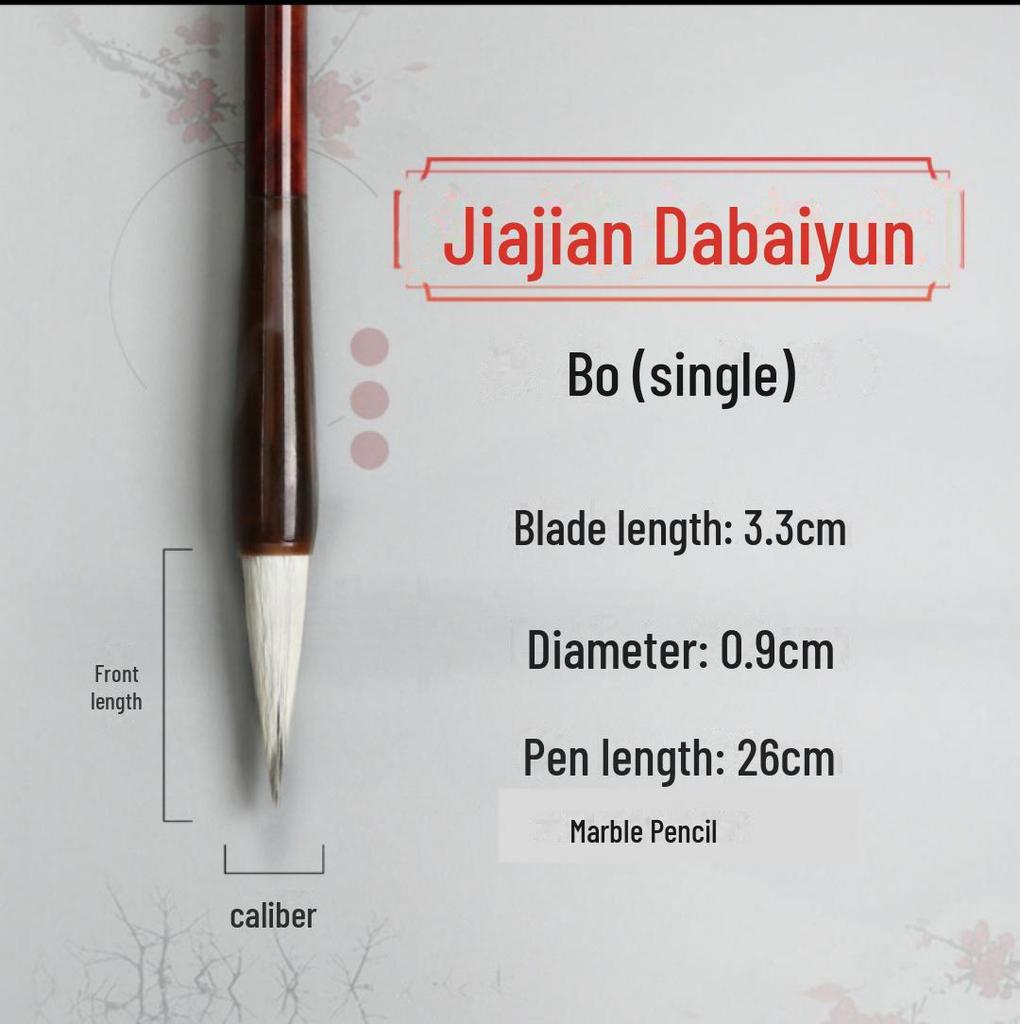 Wolf and Goat Hair Brushes for Primary School Calligraphy – Large, Medium, Small Solid Wood Brushes