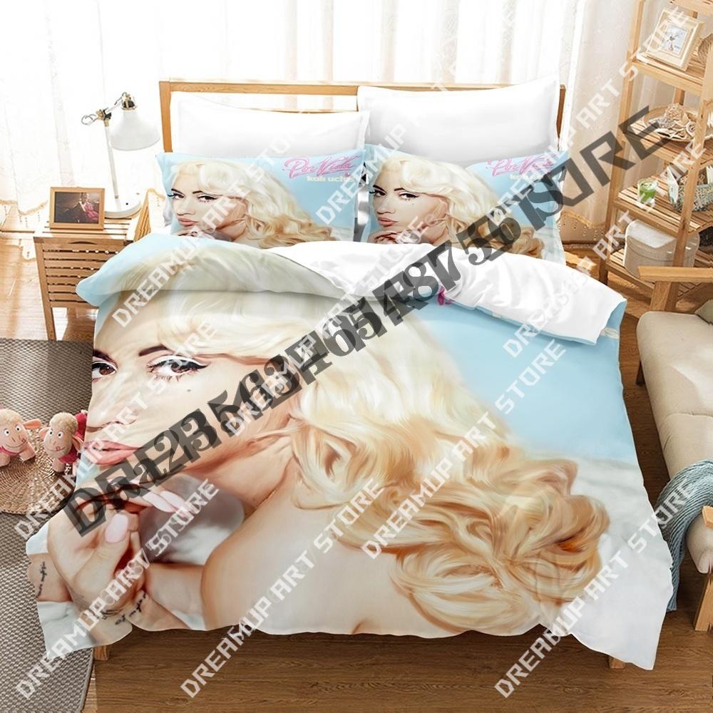 3D Print Kali Uchis Singer Bedding Set Twin Queen King Full Size Duvet Cover Pillowcase Bed boys girls Adult Home Textiles