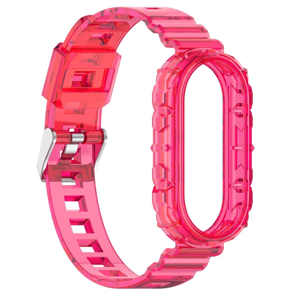 For Mi Band 8/Band 7 Transparent Soft TPU Strap for Xiaomi Band 5/6 Sport Wristband Replacement Bracelet for MiBand 7 Smartwatch Accessories
