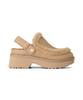 Ugg [Women] Suede Wool Trimmed Clogs (Esme Clogs) - Mustard Seed / 1173331-Mdsd
