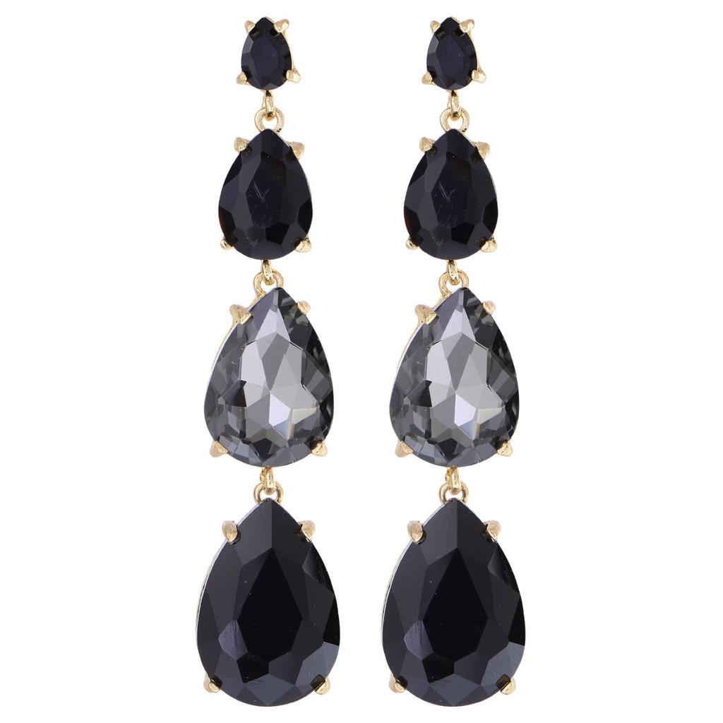 Geometric Drop Earrings With Cubic Zirconia For Women Fashion Jewelry Autumn