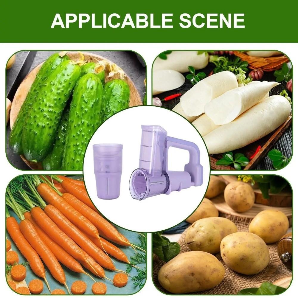 Handheld Multifunctional Vegetable Cutter Cordless Electric Cheese Grater for Nut