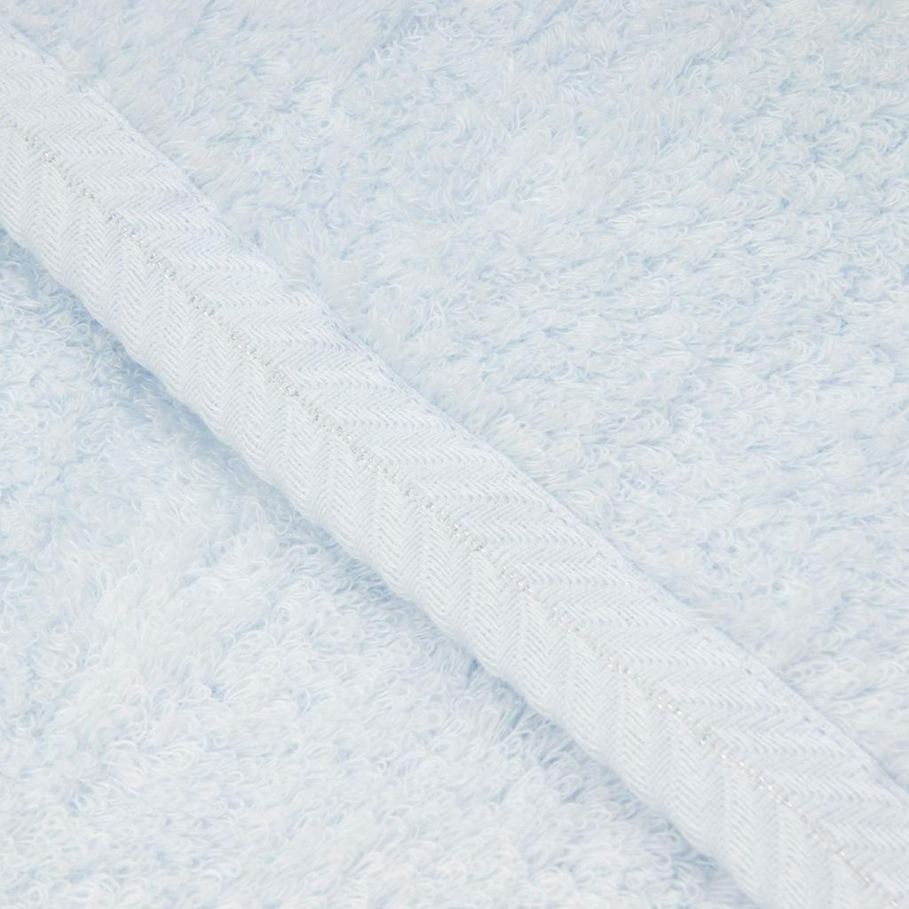Nishikawa Imabari Towel Hand Towel Suitable for Everyday Use and Made in Blue TT31600613B (Wash Towel) 100% Cotton, Soft, Fluffy, Voluminous, Plain,