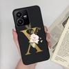 Flower Letters Case For Vivo Y22 2022 Y22S Matte Silicon Soft TPU Back Phone Cover For VivoY22 Y 22 22S Case Funda Bumper Shell