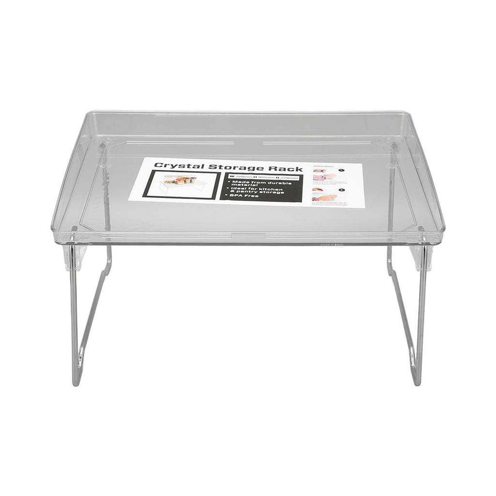 Desk Organizer Rack Stainless Steel Foldable Multifunctional Desktop Storage Shelf for Home