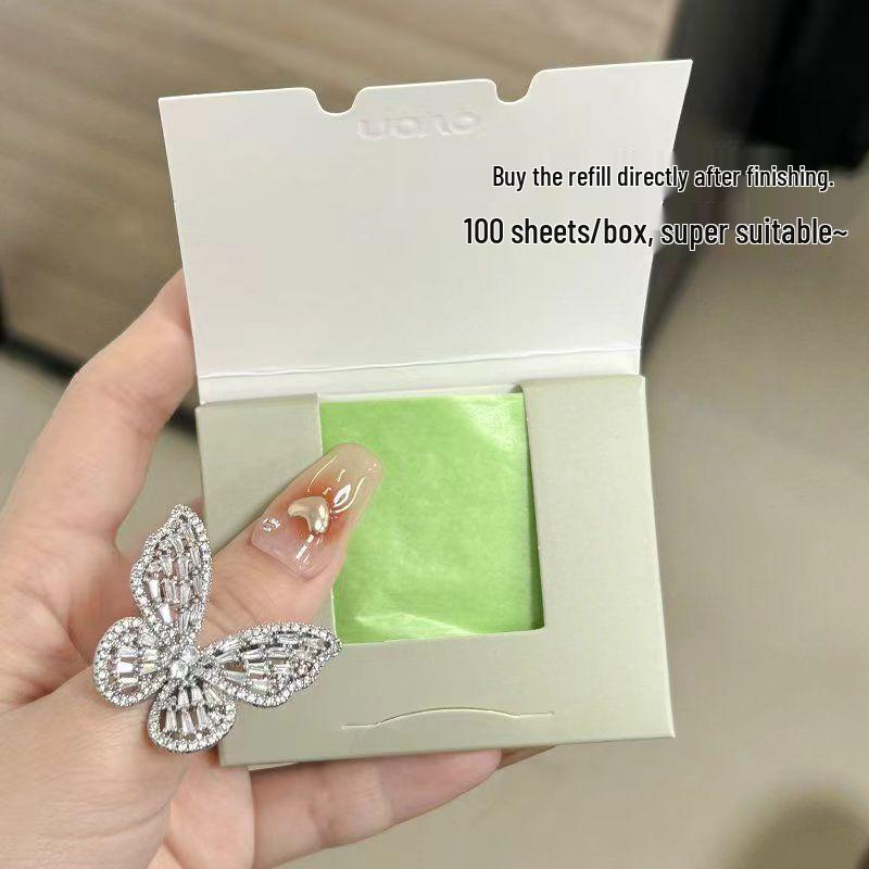NOVO Portable Oil Absorbing Paper with Mirror Puff for Face - Refreshing Oil Control for Students and Parties