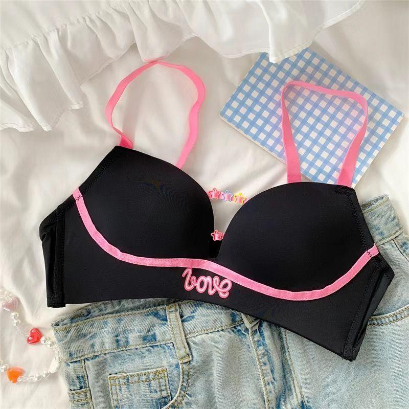 

Милые бюстгальтеры для девочек, нижнее белье без косточек с эффектом пуш-ап для женщин, бюстгальтеры без косточек с открытой спиной, женский бюстгальтер 32/70AB