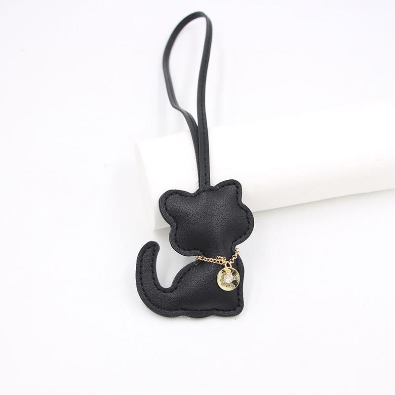 Yogodlns Cute Car Animal Fashion PU Leather Handbag Pendant Colorful Creative Kitty Bag Pendant Bag Hanging