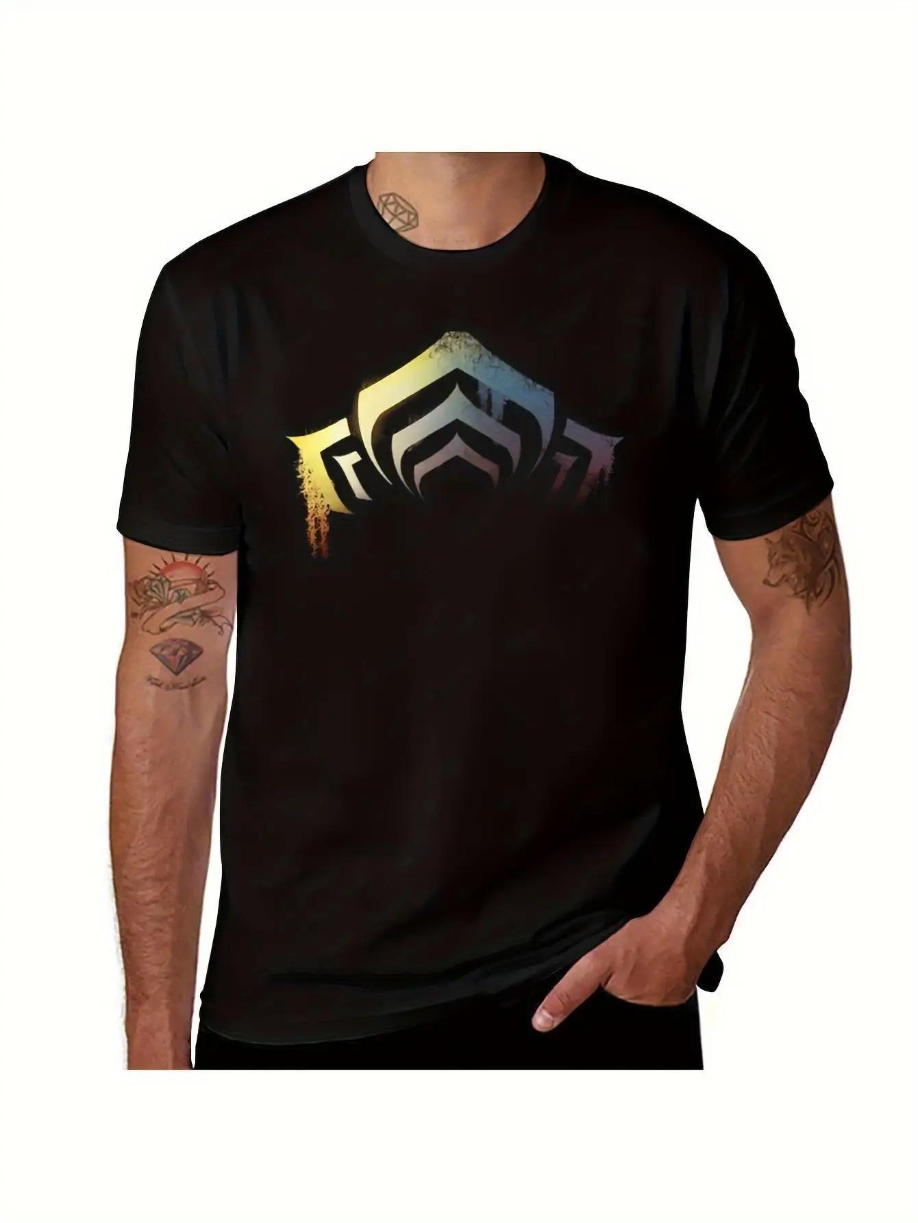 

Men Warframe Logo T-Shirt - Vintage Video Game Emblem Tee XXXL