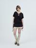 Phased Eyelet Lace Hooded Dress_Brown