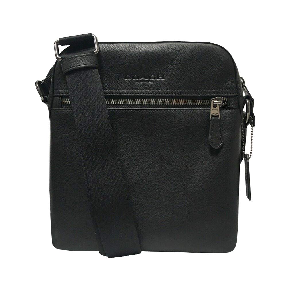 

Coach Leather Shoulder Solid F68014 HOUSTON FLIGHT Outlet Men s Bag, Color, QB/BK, Black, Crossbody, BAG, [Used]