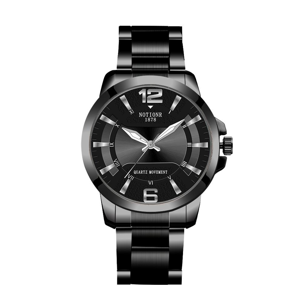 Conceptor Personality Men'S Steel Belt Watch Trend Waterproof Calendar Luminous Quartz Watch