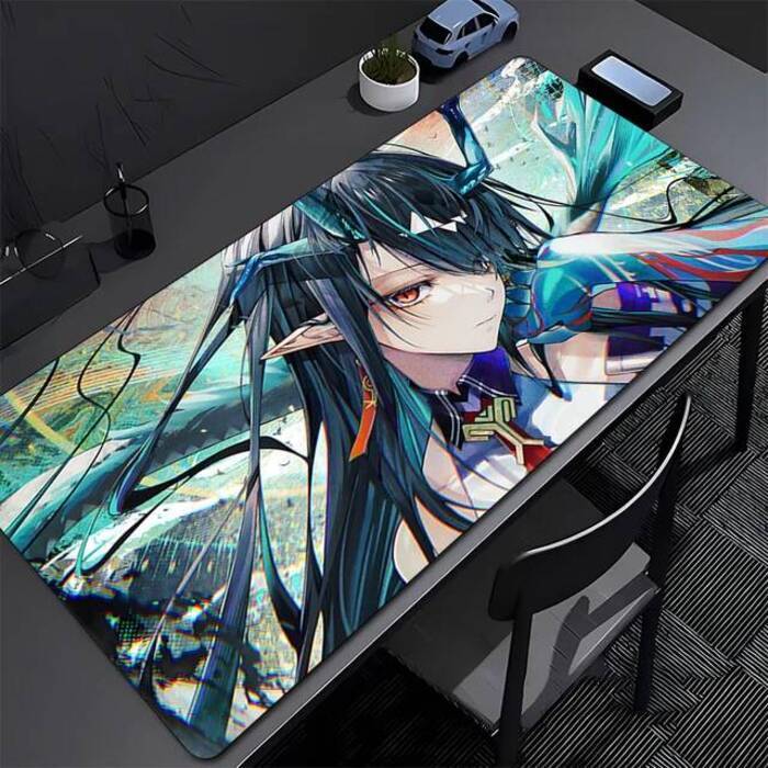 Mouse Pad Arknights Dusk HD Print Anime Mousepad Laptop Non Slip Gaming Accessories Keyboad Pad PC Kawaii Girl Extended Desk Mat