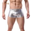 TALOS Fashion Club Men Patent Leather Boxers U Convex Underwear Underpants Shorts