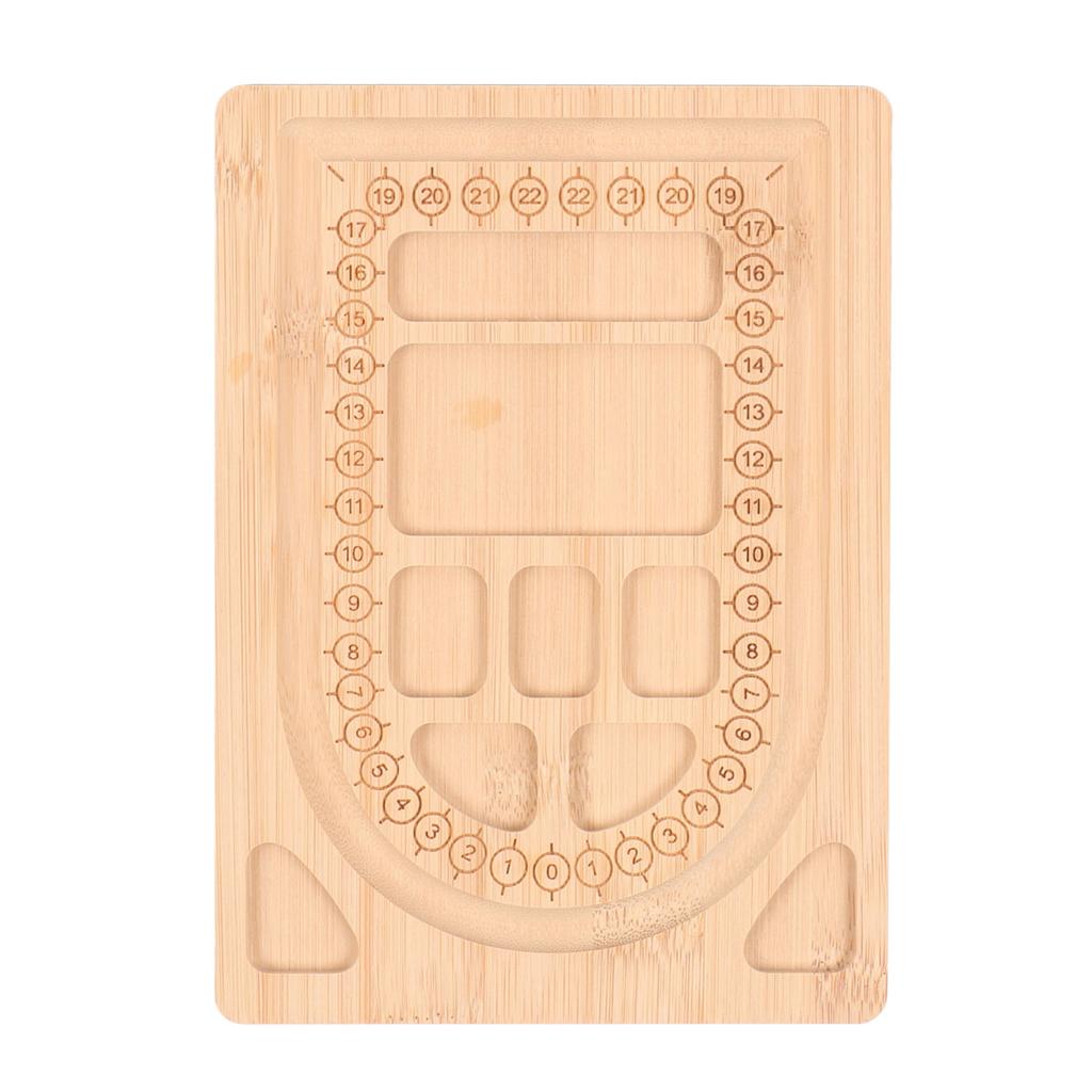 Bead Board Durable Exquisite Bamboo Bead Design Board Multipurpose Beading Tray for Bracelet