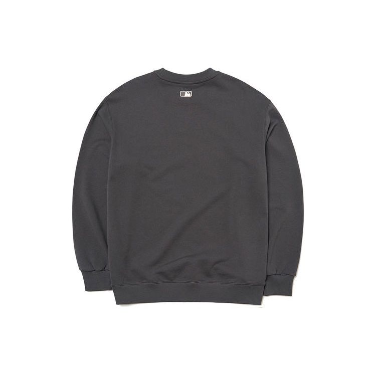 MLB New York Yankees Logo Round Neck Loose Sweatshirt Unisex Sweatshirt Brown 3AMTB0414-50CGS