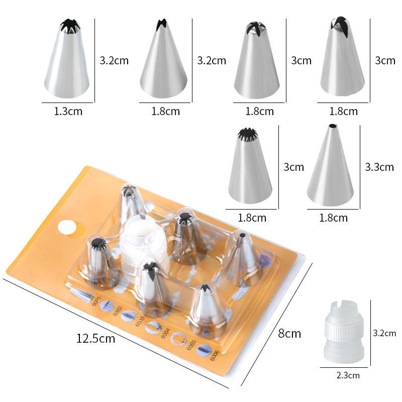 Stainless Steel Cake Decorating Tips Set with EVA Piping Bag