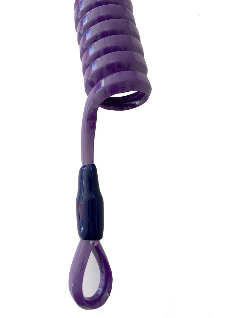 LLB SPORTS Coil Cord Purple S Length Approx. 21cm Carabiner