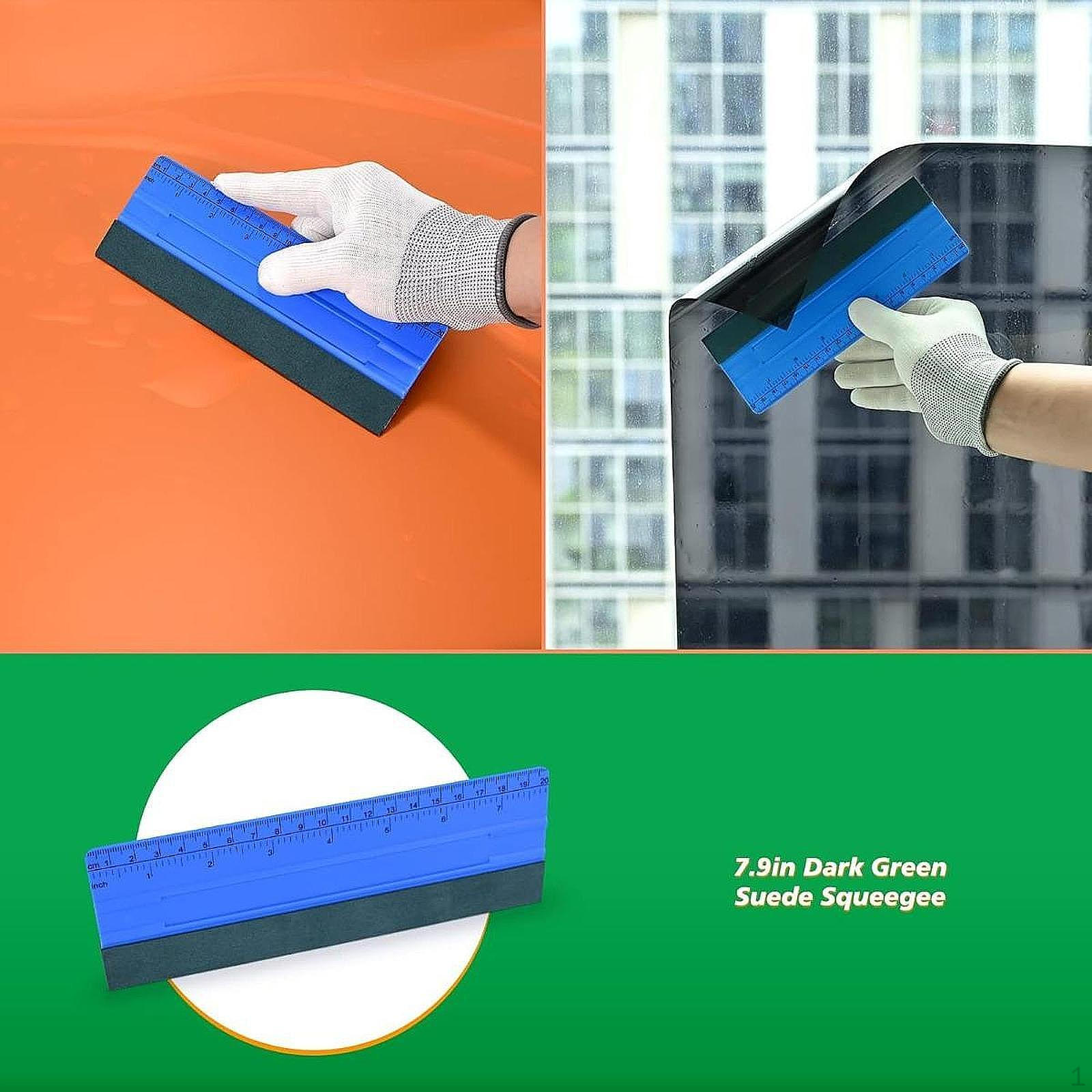 

3 Pieces Squeegees for Vinyl Decals Squeegee Big Size Wallpaper Sign синій