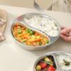Anti-Scald Divided Food Steamer Tray 2/3/4 Grids Efficient 304 Stainless Steel Steaming Basket Space Saving with Handles