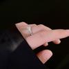 And Stunning Black White Textured Zircon Ring For Women And Men Adjustable Size Perfect For Use Daily