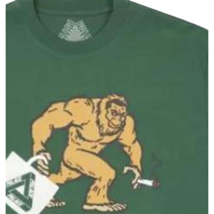 Palace Big Zoot Print Rundhals-T-Shirt Herren Tops Grün PAL-FW22-456
