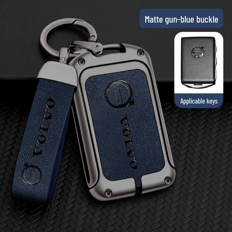 Pouzdro na klíče pro Volvo řady XC: S60, XC60, XC90, S90, V60, V90, XC40 - Špičkový ochranný kovový obal s přezkou