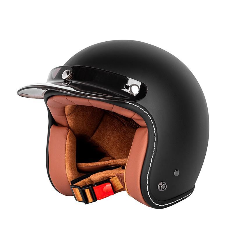 Direct Sales Retro Motorcycle Helmets Men Women Three-quarter Four Seasons Electric Half M