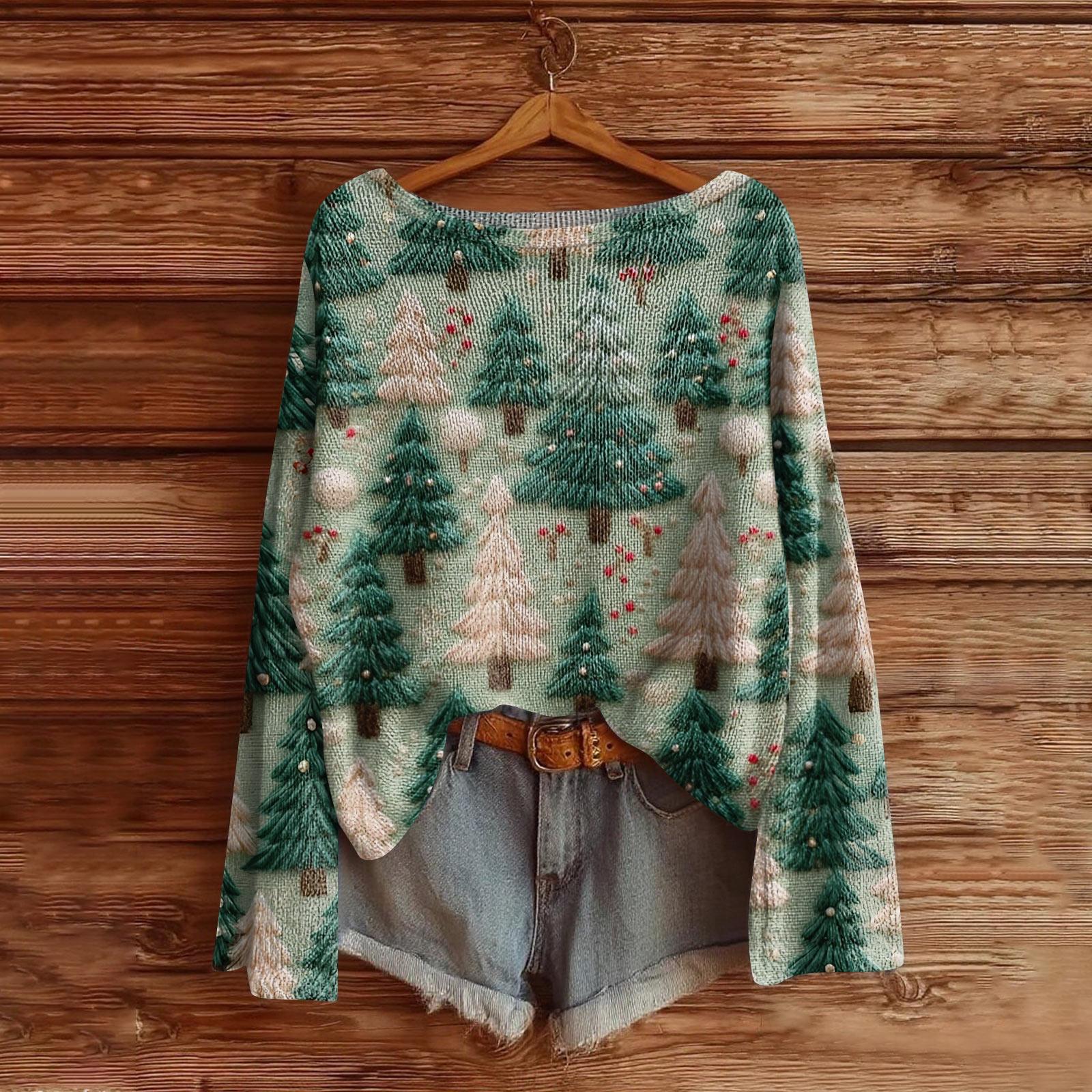 

Женская мода с длинным рукавом, рождественский принт «Снеговик-снежинка», куртка, кардиган XL