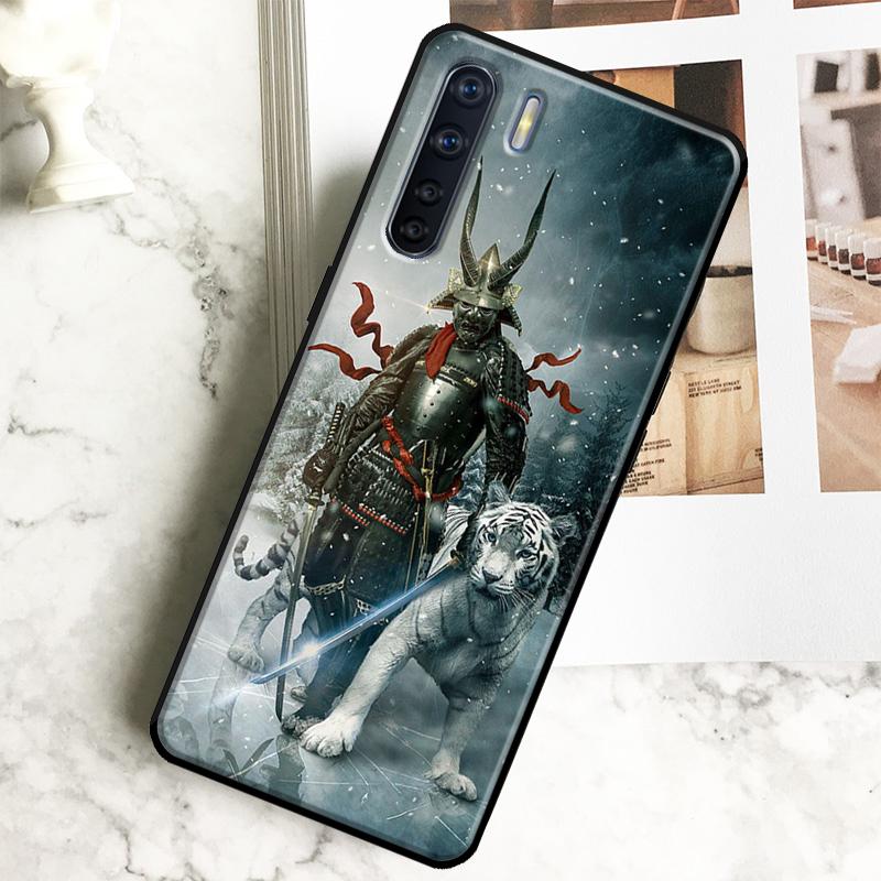 Samurai Japan Case For Oppo A98 A78 A18 A38 A58 A40 A60 A80 A16 A76 A96 A17 A77 A74 A94 A54 A57S A15 Cover