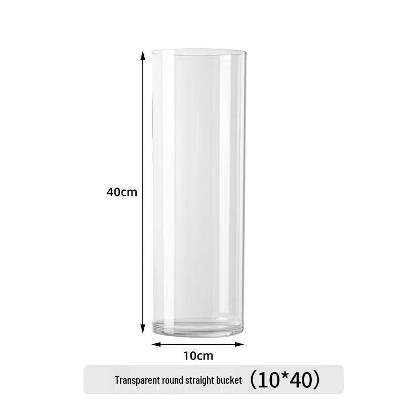 Przezroczysty Akrylowy Cylindryczny Zestaw Wazonów na Kwiaty