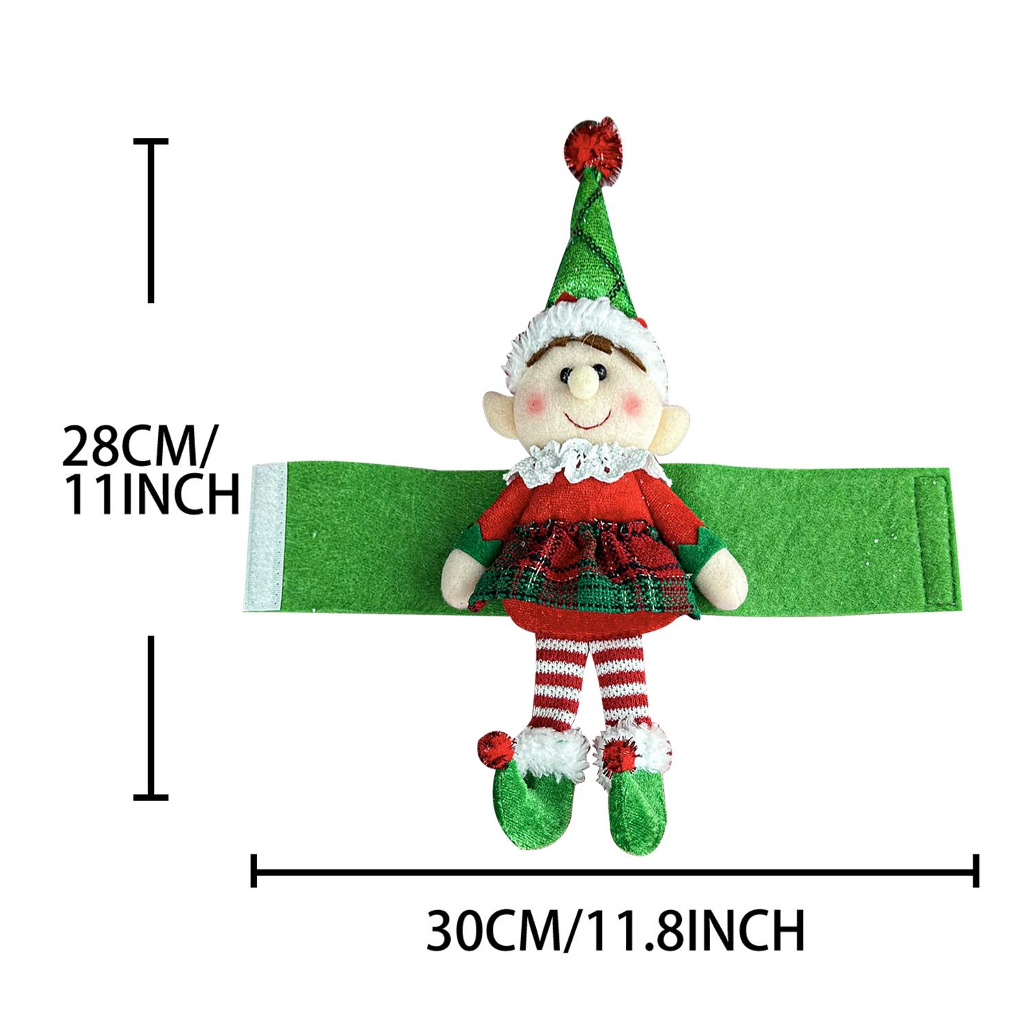 

Christmas Curtain Tieback Buckle Elf Curtain Holder Xmas Window Decorations Curtain Holdbacks Fastener Buckles for Home Holiday F0435-02