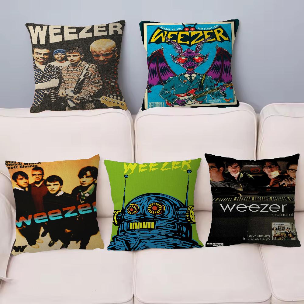 W-Weezer Band pillow cover sofa cushion cover home room decoration children gift