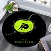 Matrix Pattern Round rug,Carpet Rug for Living Room Bedroom Playroom ,Non-slip Floor Mat,Holiday Gifts and Birthday Gifts.
