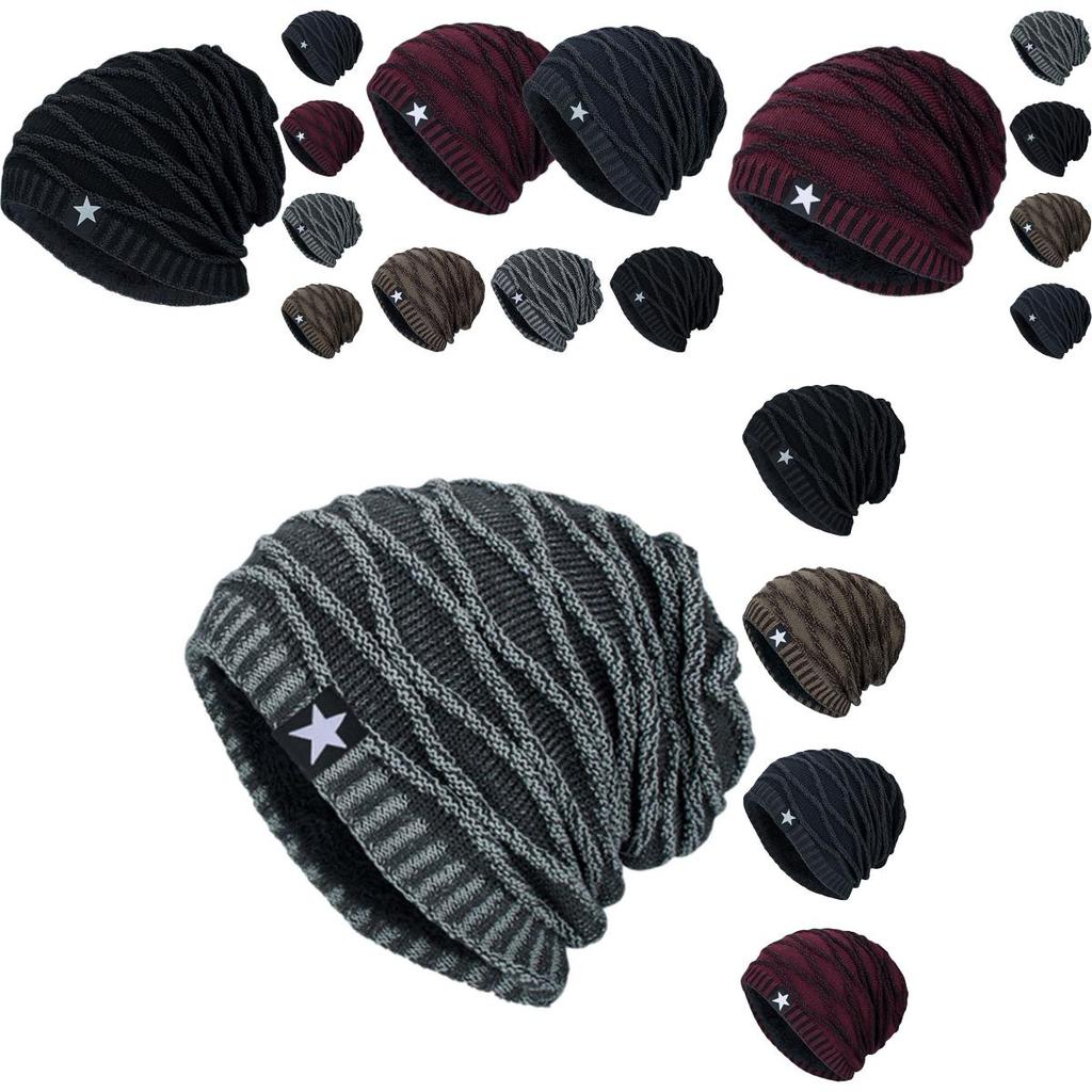 Cozy Knit Slouch Beanie Hat For Men And Women With Warm Thermal Fleece Lining