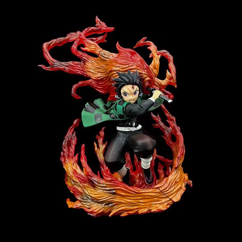 Anime Kimetsu No Yaiba Anime Figure Figuarts Zero Tanjiro Kamado Hinokami Kagura Action Figure Demon Slayer Figurine Model Gifts