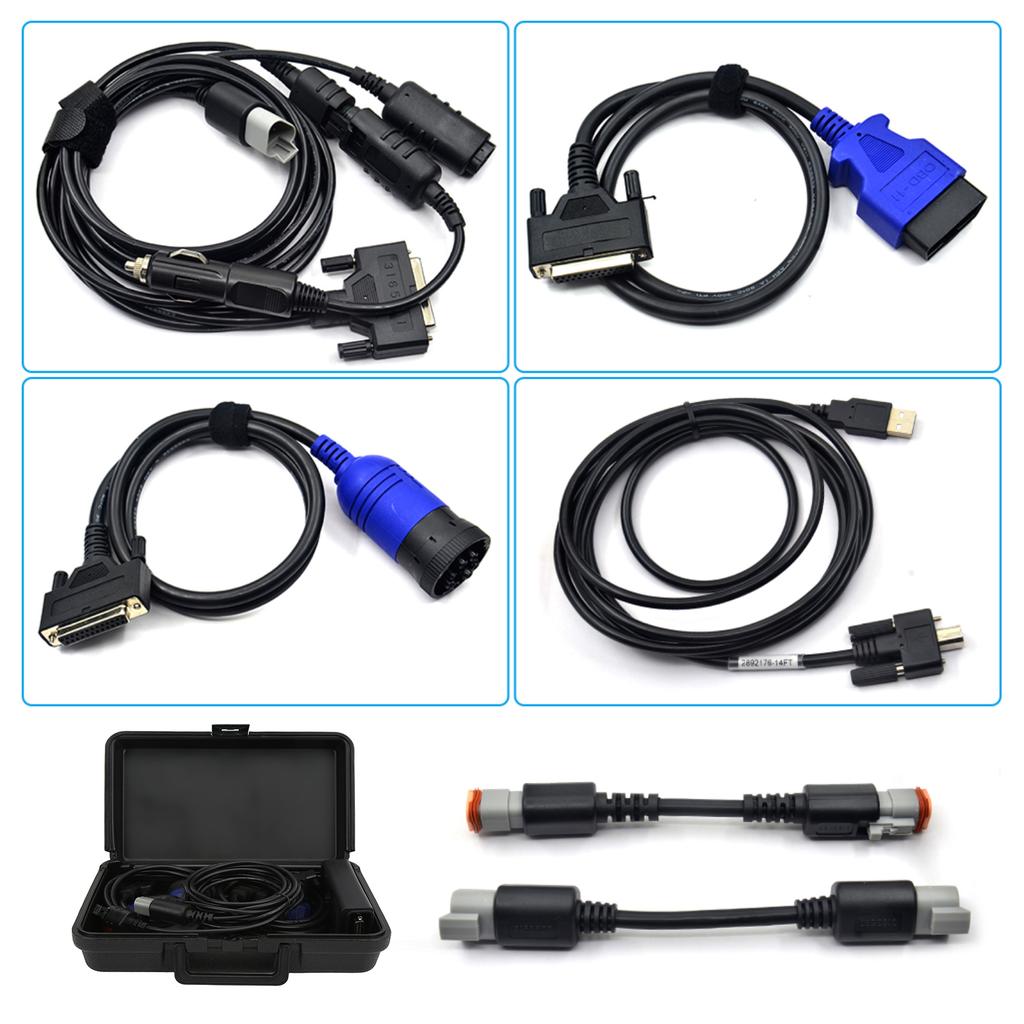 For INLINE 6 Data Link Adapter Kit Heavy Duty Diagnostic OBD2 Scanner for Cummins Engine J1939 J1708