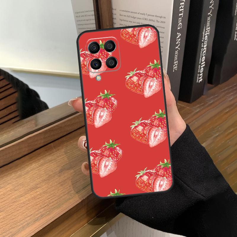Strawberry Case For Samsung Galaxy M56 M06 M16 M36 M52 M32 M12 M54 M34 M14 M35 M55 M15 M11 M31 M13 M53