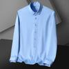 Herren Ice Silk Schwarzes Hemd - Knitterfrei Langarm, Professionell & Stilvoll