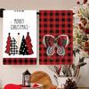 1pc/2pc/4pc/pack Christmas Scrub Sponge Creative Kitchen Dish Cloth Festive Cleaning Decor for Home & Table Kitchen Dish Towel Xmas Cleaning Supplies