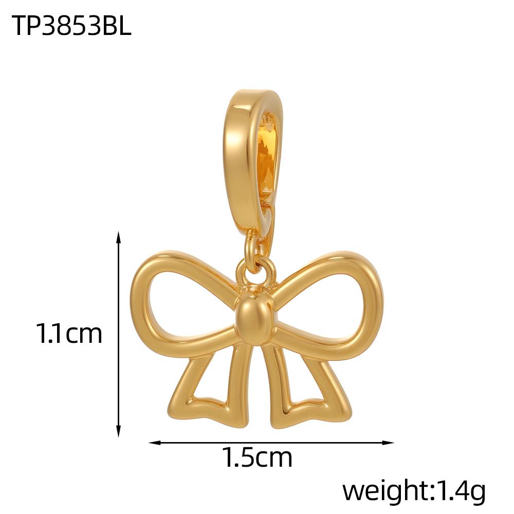 

CARLIDANA Fashion Cute Colorful Bear Pendant Gold Plated Stainless Steel Zircon Crystal Enamel Bow Heart Bear Necklace Jewelry