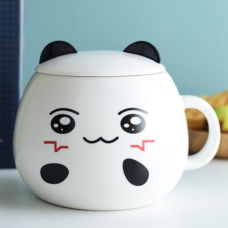 Pink Meatball Cartoon Panda Ceramic Mug Blind Box