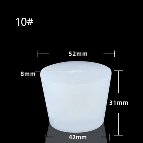 1PCS Home Brew Wine Stoppers Silicone Plug with 8mm Hole for Airlock Valve Bubbler Fermentation Exhaust Valve Silicone Rubber Plug