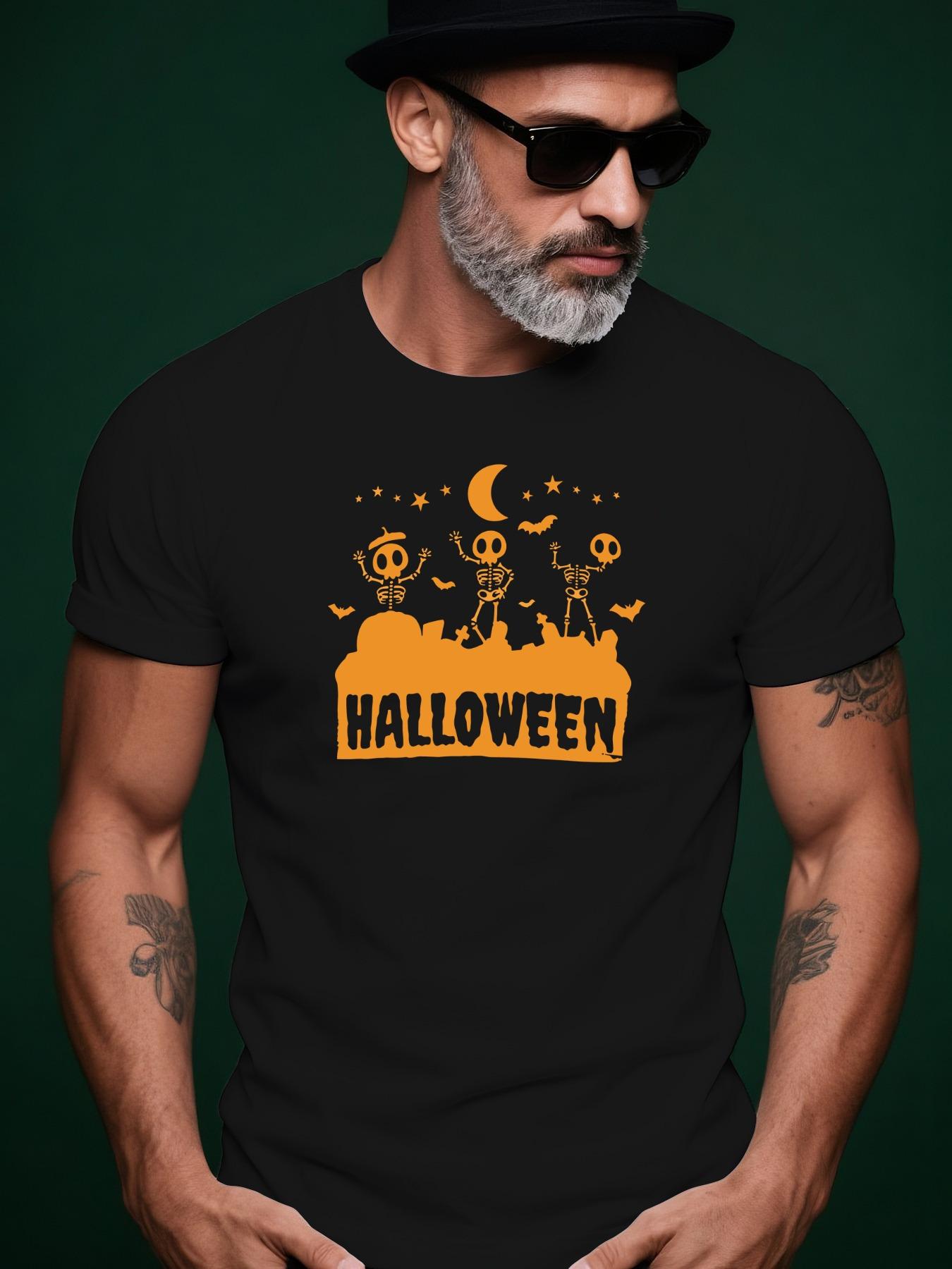Halloween Graphic Tshirt - Casual Crew Neck XXL