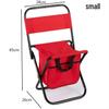 Portable Outdoor Folding Fishing Chair-Stool with Backrest and Storage Bag
