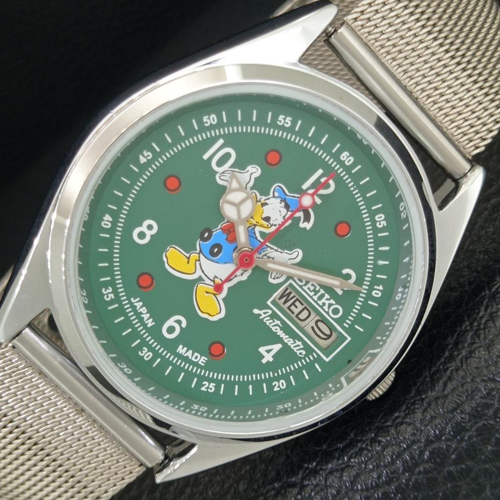

REFURBISHED VINTAGE SEIKO AUTOMATIC 6309A JAPAN MENS GREEN DIAL WATCH a443061-1