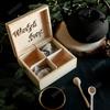 Wooden Tea Box/Container - 4 Compartments