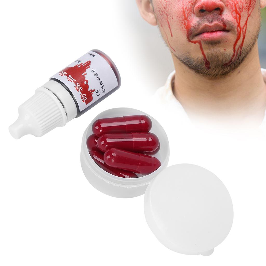 Falsches Blut Kapseln Halloween Make-up Blut Kostüm Cosplay Requisite Party Trick Zubehör